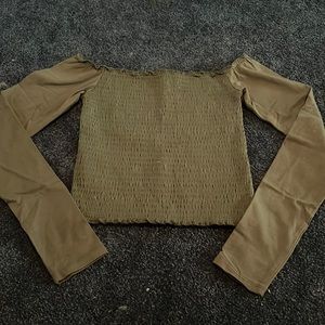 Hollister green stretchy long sleeve size: S